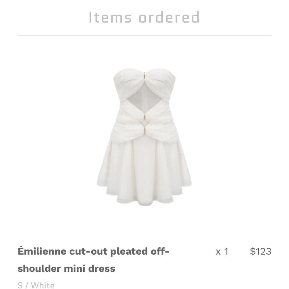 White Off-Shoulder Mini Dress